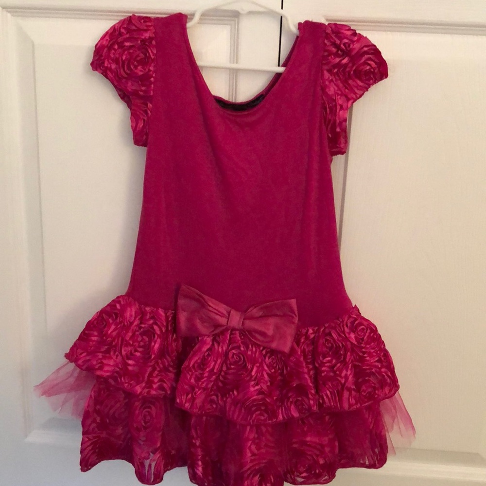 Fuchsia rose tulle dress Dolls and Divas Couture